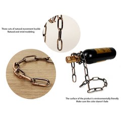 Magic Iron Chain Wine Bottle Holder - S.E. Burks Global Marketplace