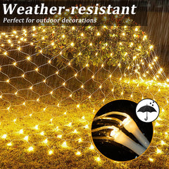 Net Mesh Solar Fairy Lights - S.E. Burks Global Marketplace