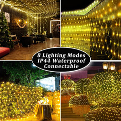 Net Mesh Solar Fairy Lights - S.E. Burks Global Marketplace