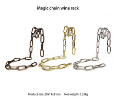 Magic Iron Chain Wine Bottle Holder - S.E. Burks Global Marketplace