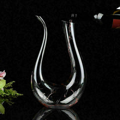 Crystal U-shaped 1500ml Wine Decanter - S.E. Burks Global Marketplace