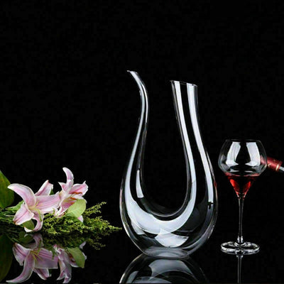 Crystal U-shaped 1500ml Wine Decanter - S.E. Burks Global Marketplace