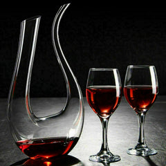 Crystal U-shaped 1500ml Wine Decanter - S.E. Burks Global Marketplace