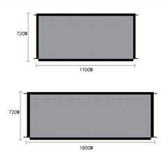 Black Foldable Protection Pet Safety Gate - S.E. Burks Global Marketplace