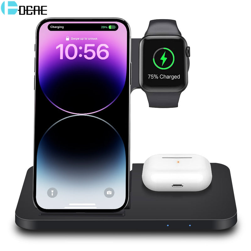 3in1 Wireless Fast Charger Dock Station - S.E. Burks Global Marketplace